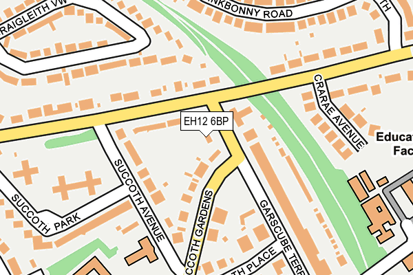 EH12 6BP map - OS OpenMap – Local (Ordnance Survey)