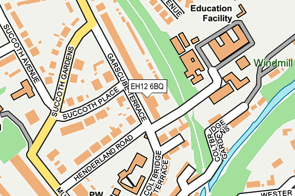 EH12 6BQ map - OS OpenMap – Local (Ordnance Survey)