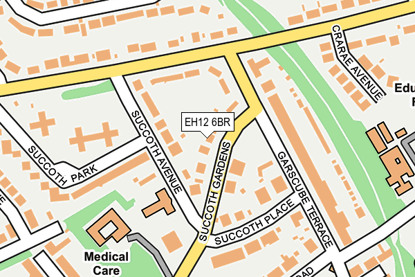 EH12 6BR map - OS OpenMap – Local (Ordnance Survey)