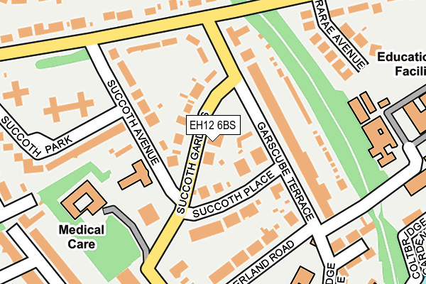 EH12 6BS map - OS OpenMap – Local (Ordnance Survey)