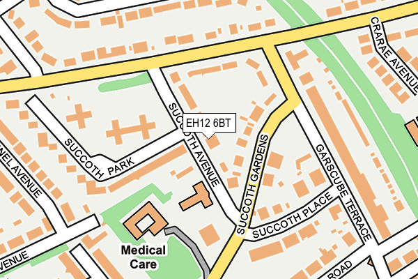 EH12 6BT map - OS OpenMap – Local (Ordnance Survey)