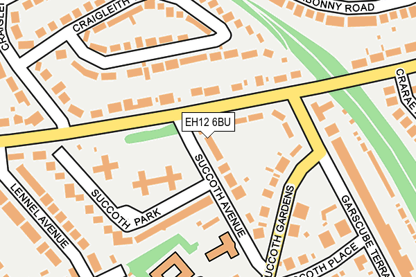 EH12 6BU map - OS OpenMap – Local (Ordnance Survey)