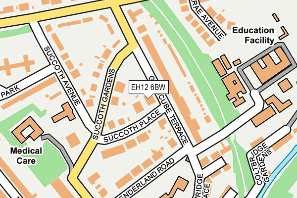 EH12 6BW map - OS OpenMap – Local (Ordnance Survey)