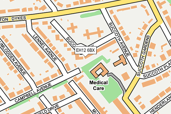 EH12 6BX map - OS OpenMap – Local (Ordnance Survey)