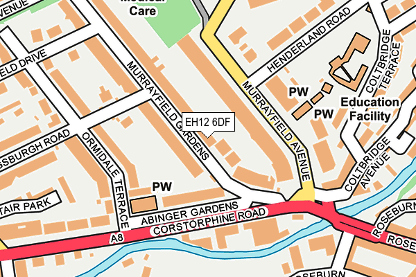 EH12 6DF map - OS OpenMap – Local (Ordnance Survey)