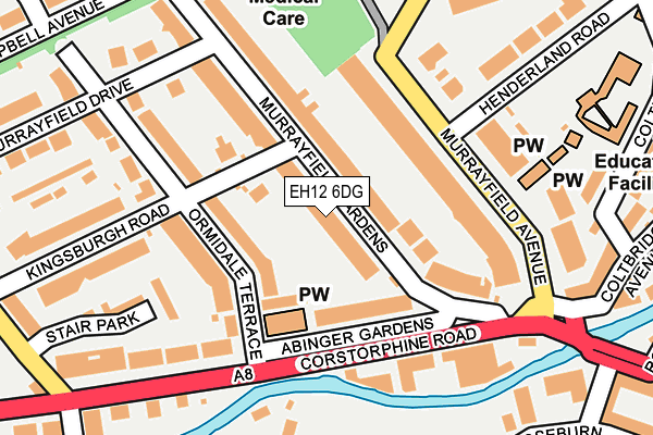 EH12 6DG map - OS OpenMap – Local (Ordnance Survey)