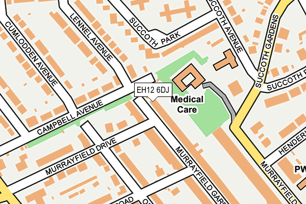 EH12 6DJ map - OS OpenMap – Local (Ordnance Survey)