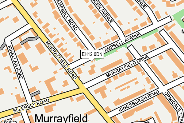 EH12 6DN map - OS OpenMap – Local (Ordnance Survey)