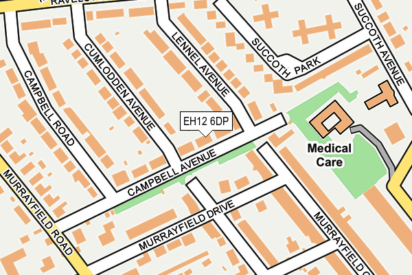 EH12 6DP map - OS OpenMap – Local (Ordnance Survey)