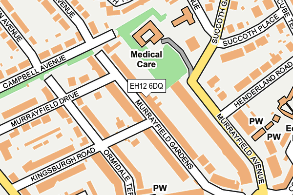 EH12 6DQ map - OS OpenMap – Local (Ordnance Survey)