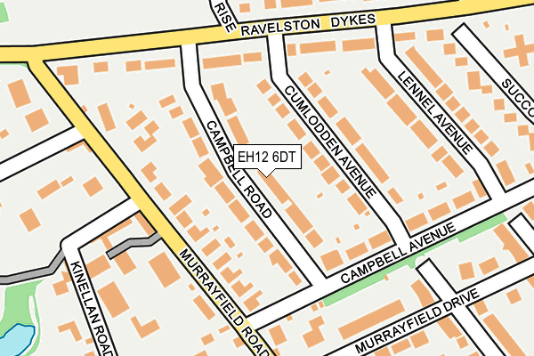 EH12 6DT map - OS OpenMap – Local (Ordnance Survey)