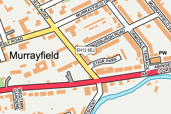 EH12 6EJ map - OS OpenMap – Local (Ordnance Survey)