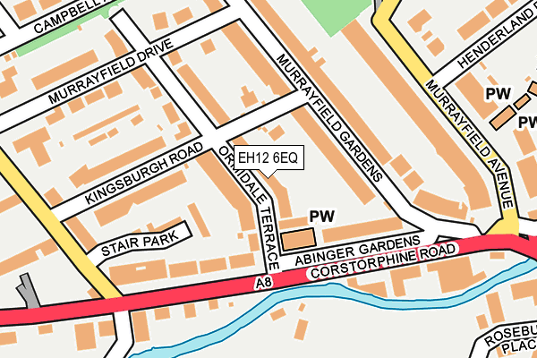 EH12 6EQ map - OS OpenMap – Local (Ordnance Survey)