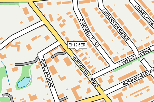 EH12 6ER map - OS OpenMap – Local (Ordnance Survey)