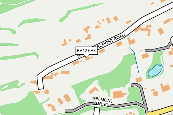 EH12 6EX map - OS OpenMap – Local (Ordnance Survey)