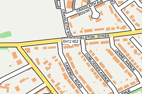 EH12 6EZ map - OS OpenMap – Local (Ordnance Survey)