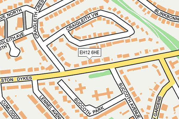 EH12 6HE map - OS OpenMap – Local (Ordnance Survey)