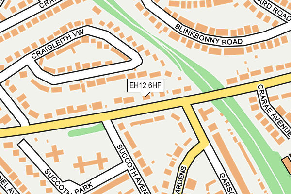 EH12 6HF map - OS OpenMap – Local (Ordnance Survey)