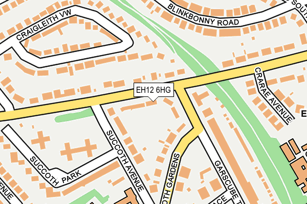 EH12 6HG map - OS OpenMap – Local (Ordnance Survey)