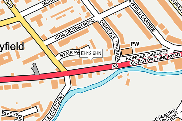 EH12 6HN map - OS OpenMap – Local (Ordnance Survey)