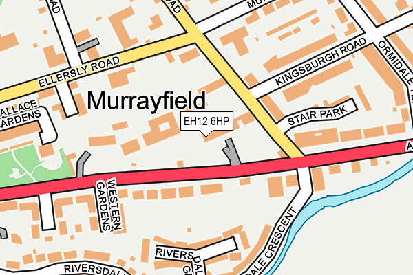 EH12 6HP map - OS OpenMap – Local (Ordnance Survey)