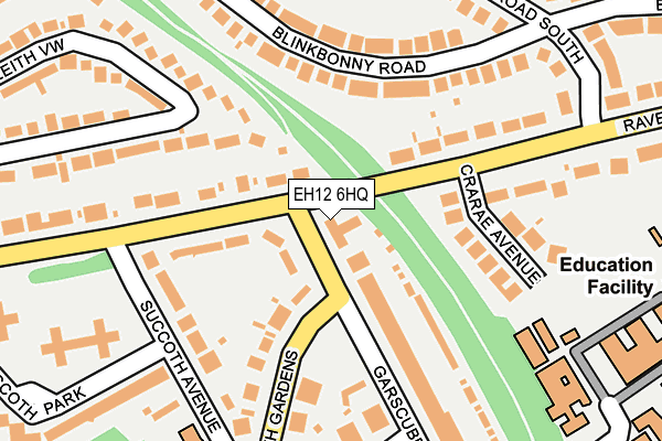 EH12 6HQ map - OS OpenMap – Local (Ordnance Survey)