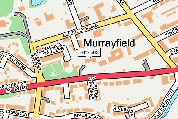 EH12 6HS map - OS OpenMap – Local (Ordnance Survey)