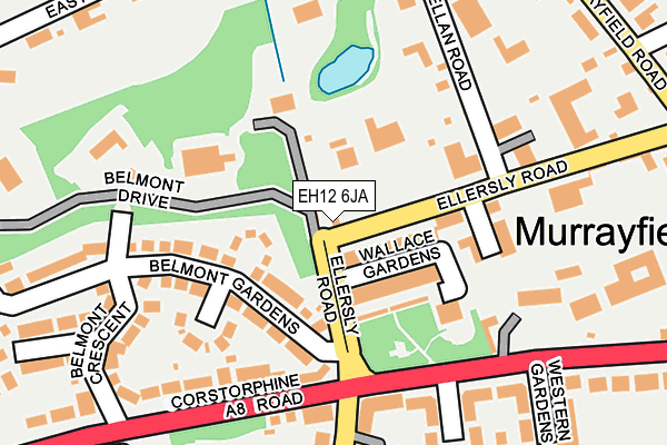 EH12 6JA map - OS OpenMap – Local (Ordnance Survey)