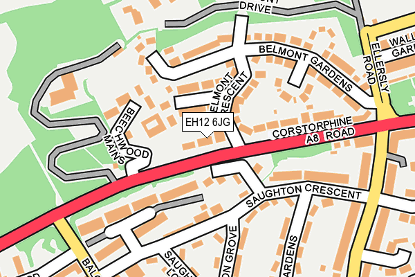 EH12 6JG map - OS OpenMap – Local (Ordnance Survey)