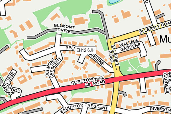 EH12 6JH map - OS OpenMap – Local (Ordnance Survey)