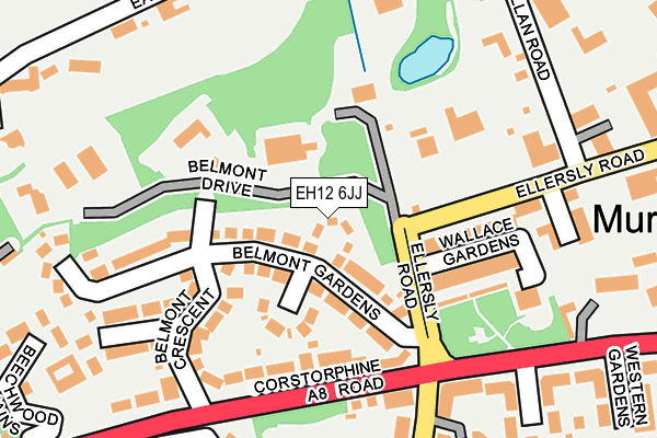 EH12 6JJ map - OS OpenMap – Local (Ordnance Survey)