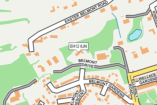 EH12 6JN map - OS OpenMap – Local (Ordnance Survey)