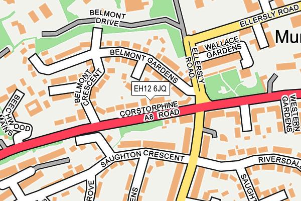 EH12 6JQ map - OS OpenMap – Local (Ordnance Survey)