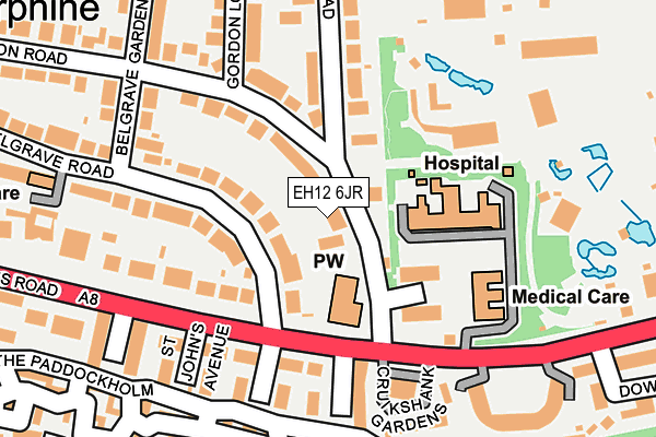 EH12 6JR map - OS OpenMap – Local (Ordnance Survey)