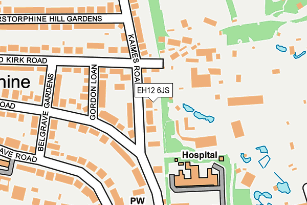 EH12 6JS map - OS OpenMap – Local (Ordnance Survey)