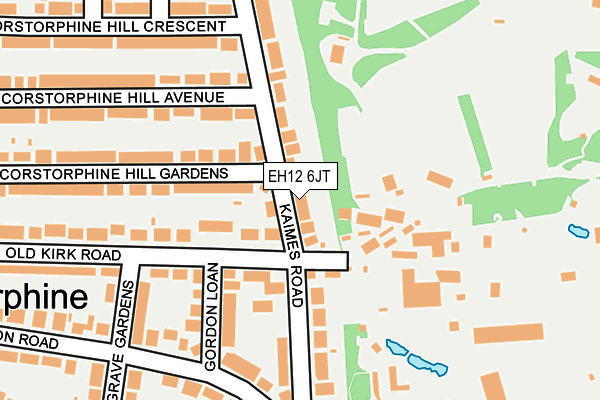 EH12 6JT map - OS OpenMap – Local (Ordnance Survey)