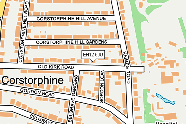 EH12 6JU map - OS OpenMap – Local (Ordnance Survey)