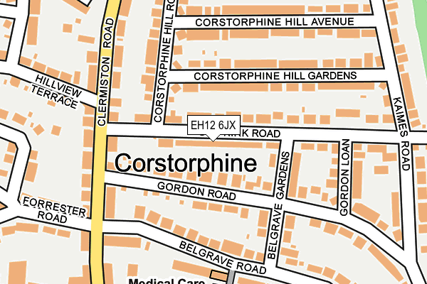 EH12 6JX map - OS OpenMap – Local (Ordnance Survey)