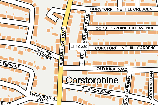 EH12 6JZ map - OS OpenMap – Local (Ordnance Survey)