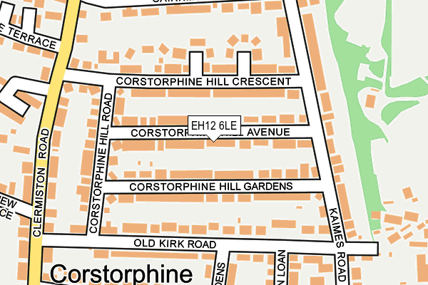 EH12 6LE map - OS OpenMap – Local (Ordnance Survey)