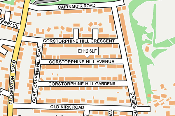 EH12 6LF map - OS OpenMap – Local (Ordnance Survey)