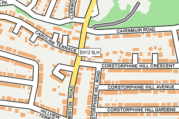 EH12 6LH map - OS OpenMap – Local (Ordnance Survey)