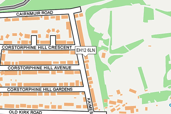 EH12 6LN map - OS OpenMap – Local (Ordnance Survey)