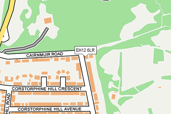 EH12 6LR map - OS OpenMap – Local (Ordnance Survey)