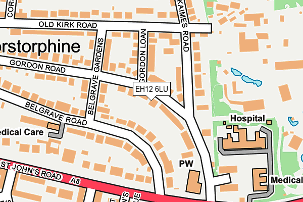 EH12 6LU map - OS OpenMap – Local (Ordnance Survey)
