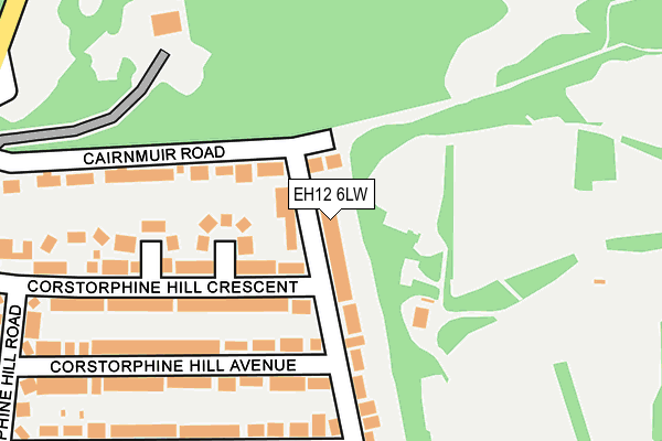 EH12 6LW map - OS OpenMap – Local (Ordnance Survey)