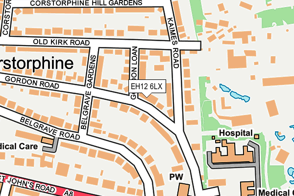 EH12 6LX map - OS OpenMap – Local (Ordnance Survey)
