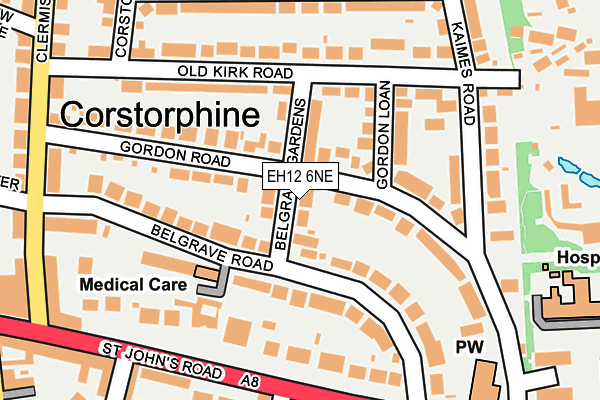 EH12 6NE map - OS OpenMap – Local (Ordnance Survey)