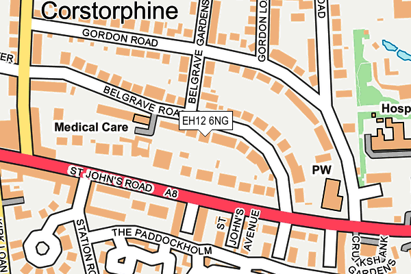 EH12 6NG map - OS OpenMap – Local (Ordnance Survey)