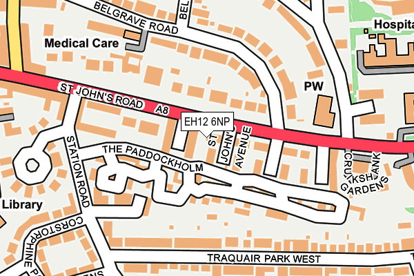 EH12 6NP map - OS OpenMap – Local (Ordnance Survey)